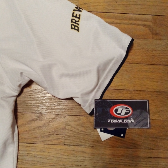 True Fan Milwaukee Brewers MLB Jersey Men's XL - Picture 5 of 6